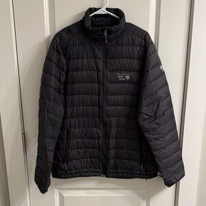 Mountain Hardwear Men's Black Lightweight Quilted Puffer Jacket